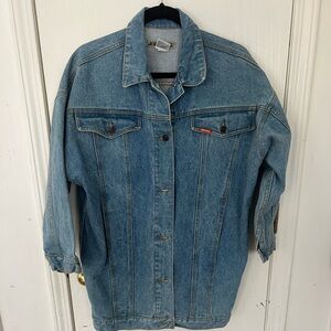 Vintage Y2K oversized Jordache Light Blue Denim Jean Jacket, Small, EEEUC